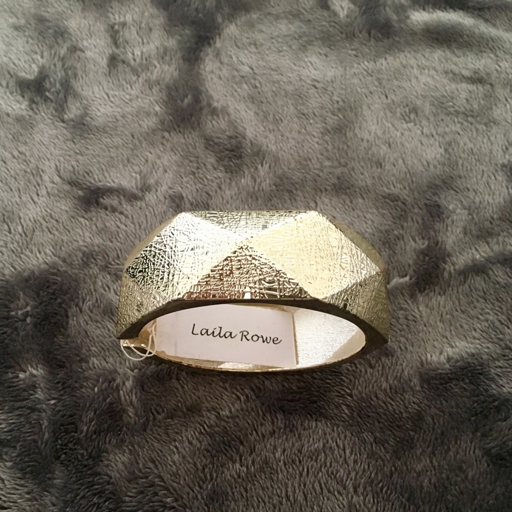 NWT 2” Silver Bangle by Laila Rowe